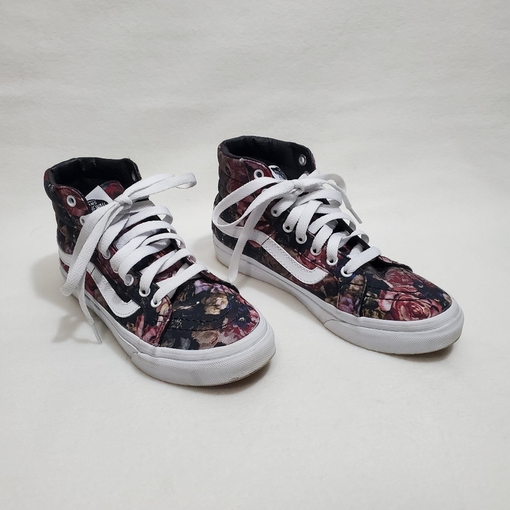 Vans Floral Print Sk8 Hi Slim Moody Sneakers